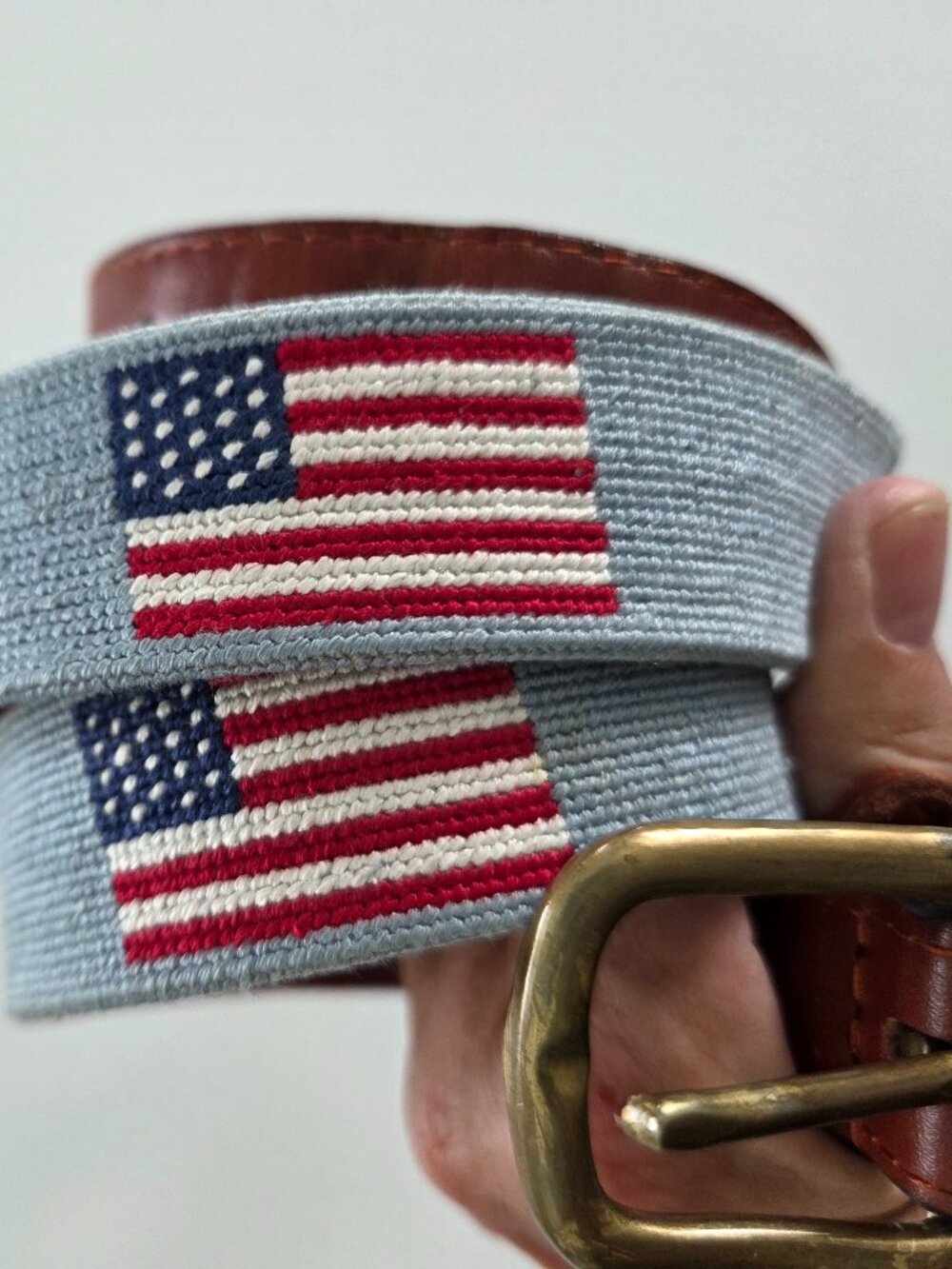 Smathers & Branson Needlepoint Belt 38